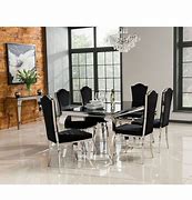 Image result for Louise Table Dining Black Glass