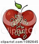 Image result for Eat a Red Apple Day 3D Clip Art