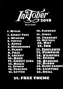 Image result for Inktober Challenge List