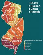 Image result for NJ Population Map