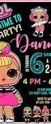 Image result for LOL Surprise Doll Birthday Invitation