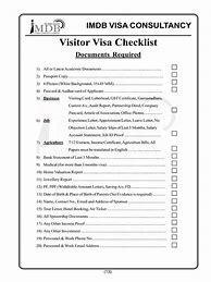 Image result for USA Visitor Visa Checklist