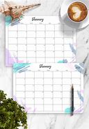 Image result for Print Monthly Calendar Templates