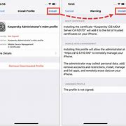 Image result for Install Profile iPhone