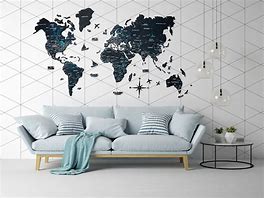 Image result for World Map Room Decor