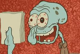Image result for Squidward Tired Face