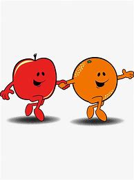 Image result for Apple and Orange Clip Art