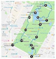 Image result for Central Park New York City Walking Map
