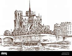 Image result for Notre Dame Sketch Landscape