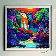 Image result for Waterfall Wall Art