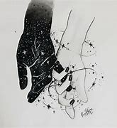 Image result for Hands Holding Galaxy Drawing