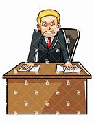 Image result for Angry Villain Standing Behind Desk Drawing