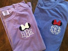 Image result for Minnie Mouse Monogram On Black Shirt