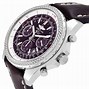 Image result for Breitling Bentley Purple Dial Chronograph Steel Men's Watch A25362