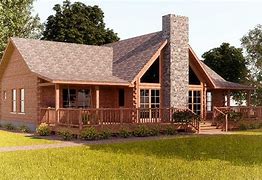 Image result for Single Story Log Cabin Floor Plans