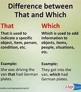 Image result for Difference Between Using That and Which