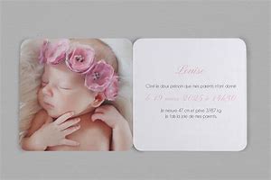 Image result for Faire Part Naissance Simple