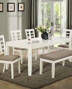 Image result for Dining Table with Bench Seating