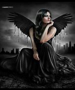 Image result for Dark Theme Angel Wallpaper
