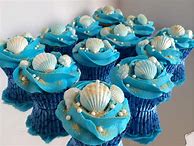 Image result for Ocean Theme Cupcakes