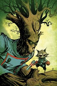 Image result for Classic Rocket Raccoon and Groot