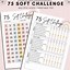 Image result for Free Printable 75 Soft Challenge Chart