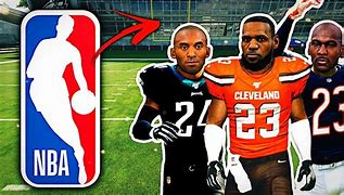 Image result for NFL Player beside an NBA Player in Uniform