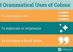 Image result for Colon Punctuation