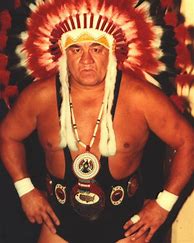 Image result for Wrestler Who Dressed Like an American Indian