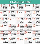 Image result for 30-Day AB Challenge Printable Chart