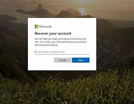 Image result for Reset Microsoft Account Password Windows 1.0