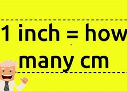 Image result for 1 Inch Equals How Many Centimeters