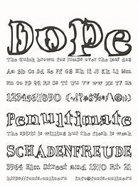 Image result for Dope Fonts
