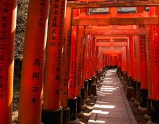 Image result for People at the Fushimi Inari Shrine