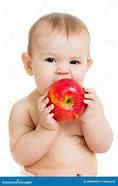 Image result for Baby Girl Eating Apple