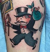 Image result for Monopoly Man Tattoo Drawing