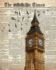 Image result for London Newspaper Aesthetic