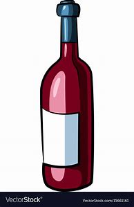 Image result for Bottle of Wine Cartoon