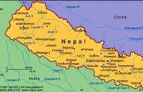 Image result for Nepal Border Map