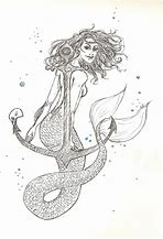 Image result for Mermaid On Anchor Drawing