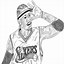 Image result for Cricket Player Coloring Page
