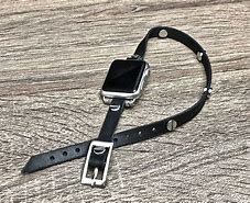 Image result for Goth Black Leather Apple Watch Band