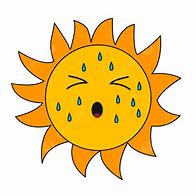 Image result for Sun Sweat Cartoon