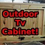 Image result for Outdoor TV Cabinet Plans