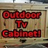 Image result for Outdoor TV Cabinet Bi Fold Door