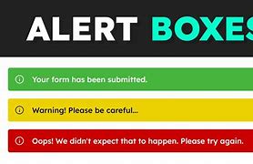 Image result for Alert Box