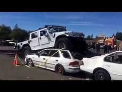 Image result for hummer crushing cars