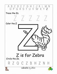 Image result for Free Letter Z Worksheets