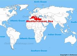 Image result for Mediterranean Sea Location On Map