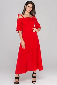 Image result for Square Neck Bell Sleeve Maxi Dress
